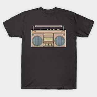 Brown Vintage Boombox T-Shirt